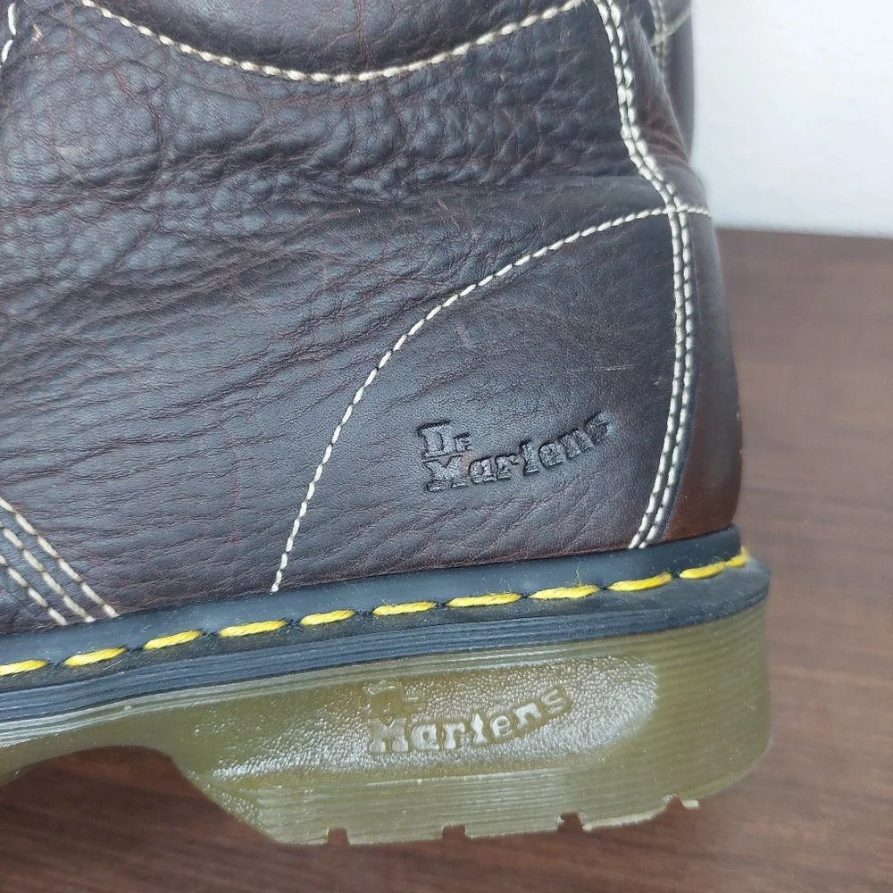 Dr. Martens 11410 Men’s Brown Leather Air Wair Lace Up‎ Boots Size 11